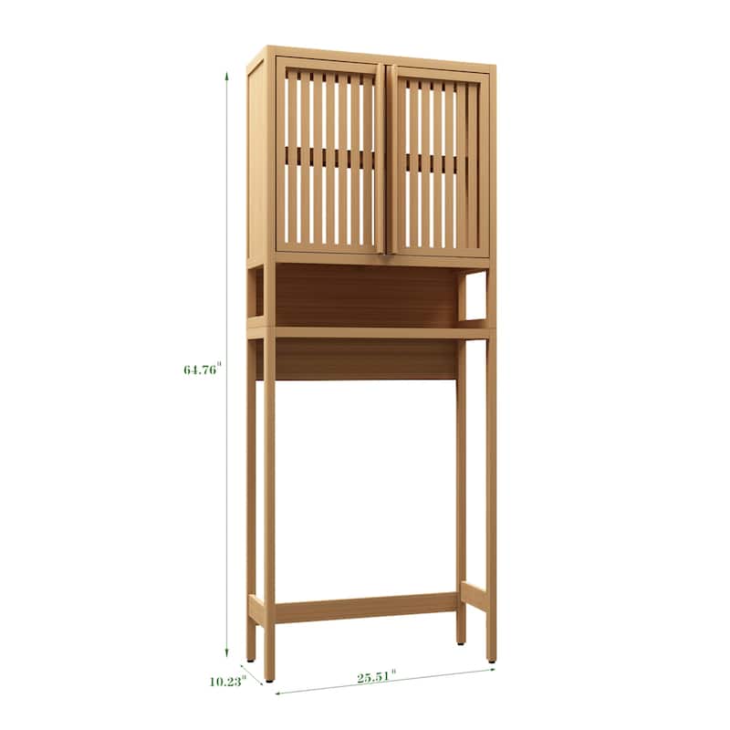 Natural Toilet Storage Rack for Independent Bathroom