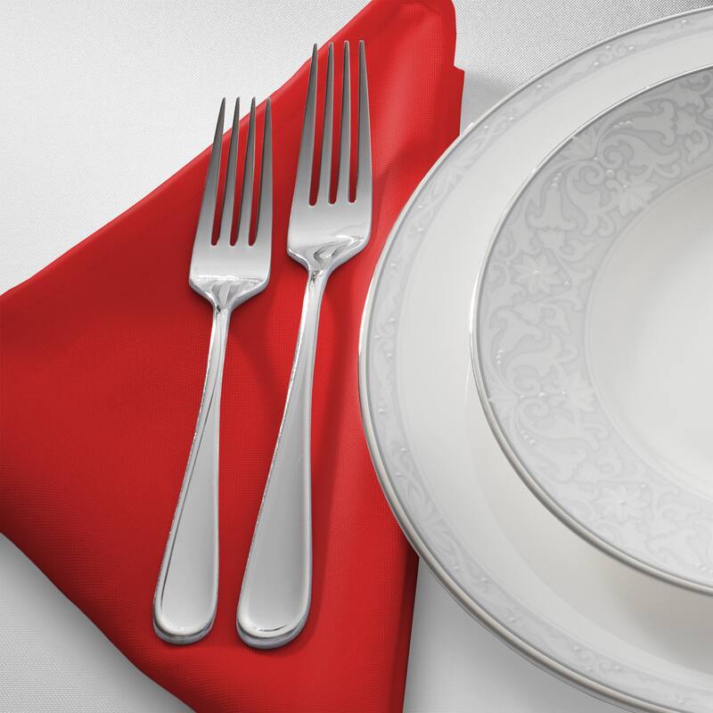 12 Pack 17 Inch Polyester Cloth Dinner Napkins for Party Restaurant