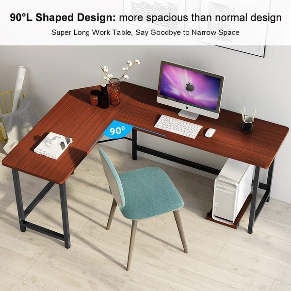 Tribesigns Modern L Shaped Desk Corner Computer Study L Shaped Desk Corner Computer