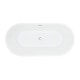 preview thumbnail 4 of 13, Altair Szany 67" x 32" Flatbottom Freestanding Acrylic Soaking Bathtub in Matte Gray with Drain and Overflow