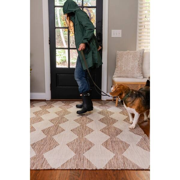 Nourison Positano Indoor/Outdoor Geometric Area Rug - Bed Bath & Beyond ...