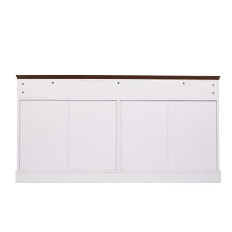 63" Sideboard Buffet Cabinet with Storage and Adjustable Shelves for Stylish Home Organization