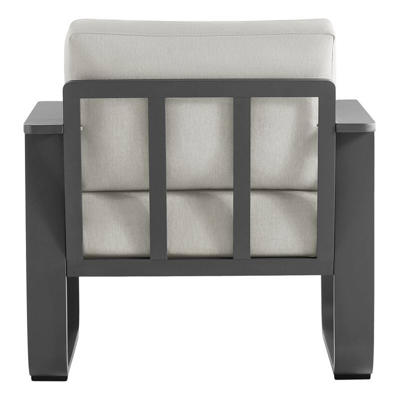 Spruce & Spring Outdoor Patio Furniture Set Aluminum Sofa Accent Chair