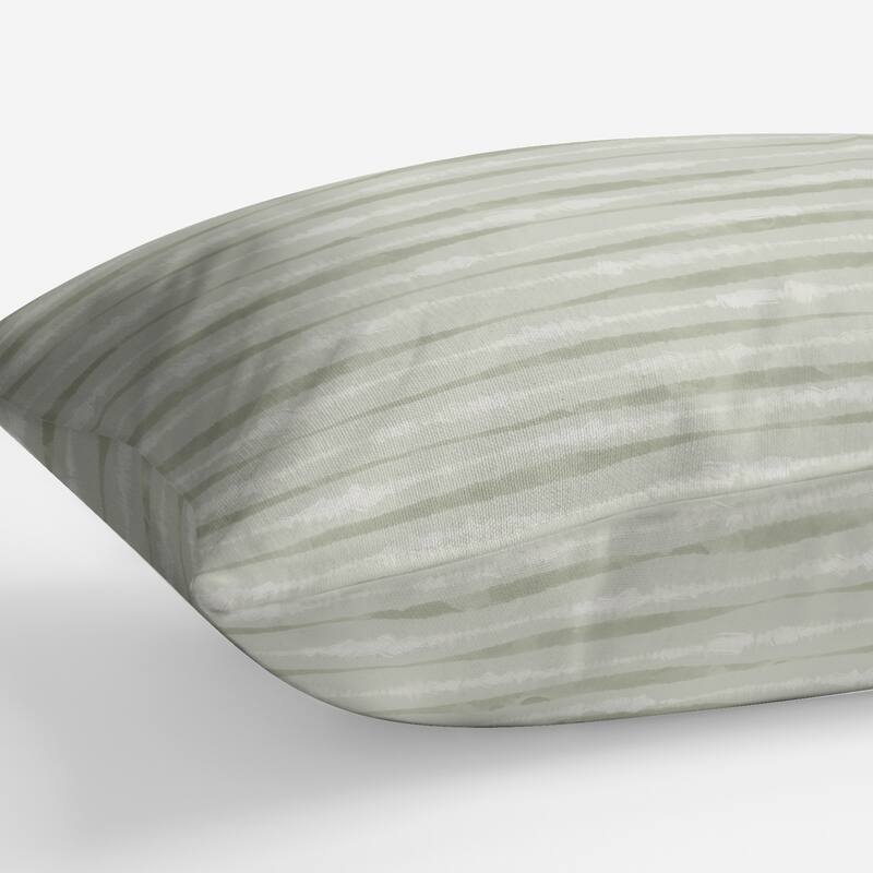 TIEDYE STRIPE SAGE Lumbar Pillow By Jenny Lund Bed Bath & Beyond