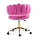 preview thumbnail 118 of 118, Velvet Home Office Desk Chair, Height Adjustable Task Chair, Armless Single Chair with Wheels, 360° Swivel Vanity Chair - N/A