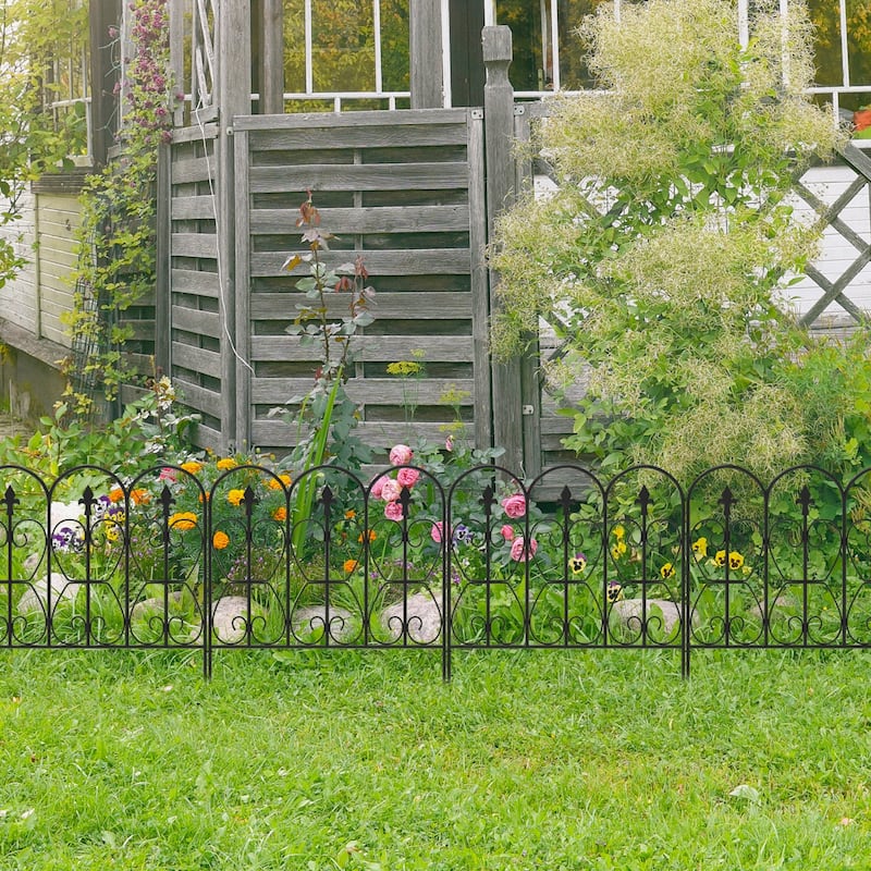 24"W x 32"H Decorative Metal Fence Panel(5 Pieces)