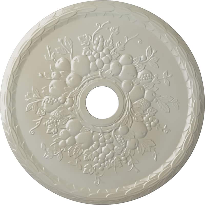 22 5/8"OD x 3 5/8"ID x 5/8"P Grape Ceiling Medallion