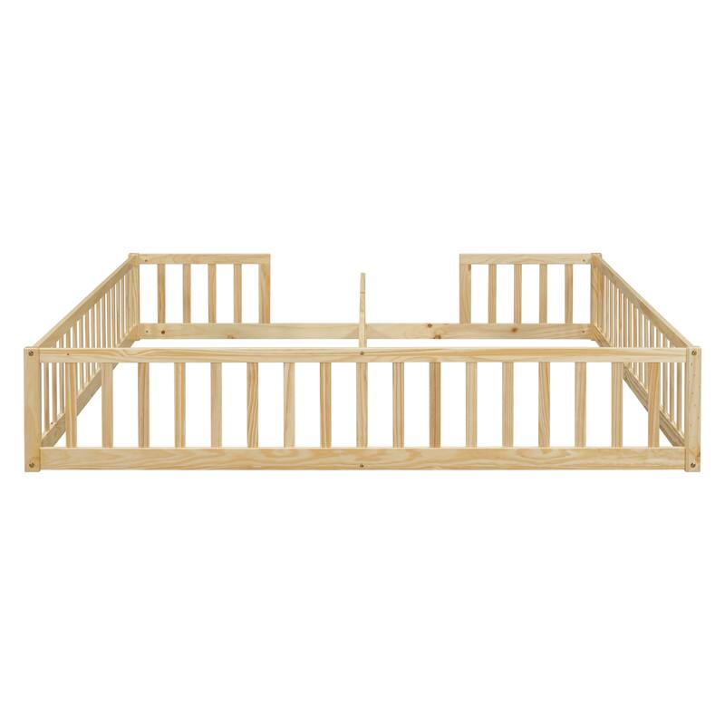 Double Twin Floor Bed