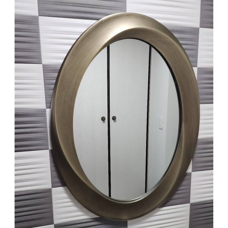 Antique Gold Retro Decorative Framed Wall Mirror - 24" W x 32" H x 1"