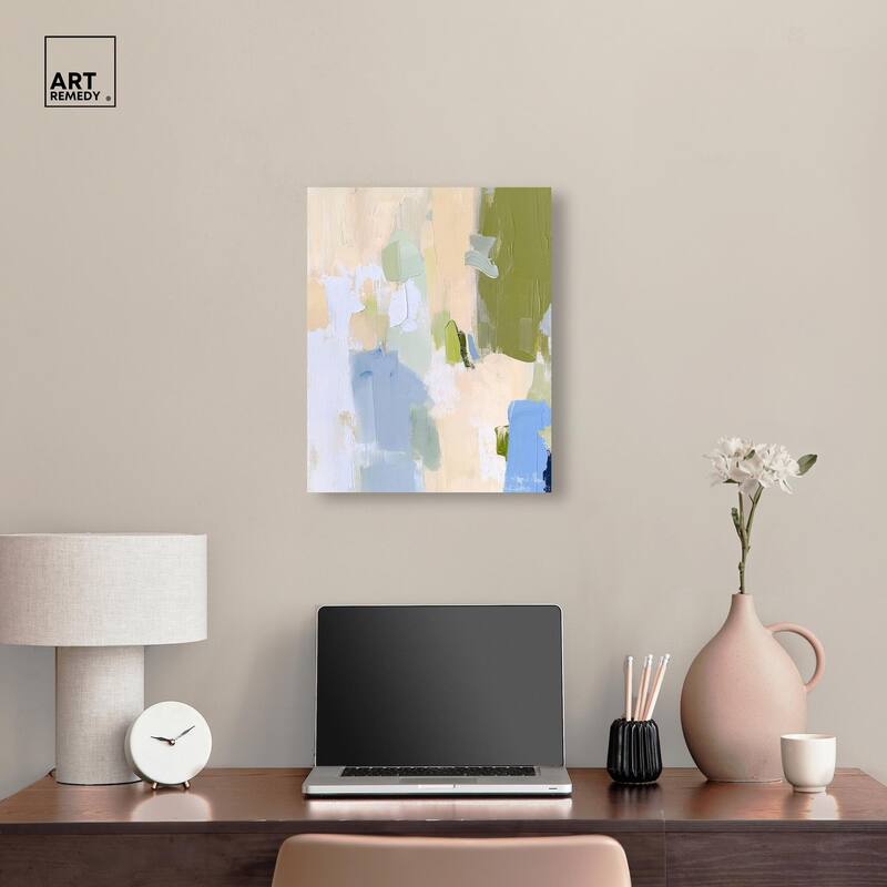 Clover Frost Canvas by Art Remedy, Gallery Wrapped