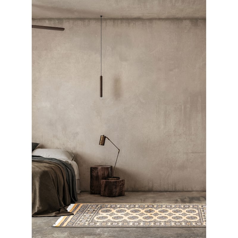 ECARPETGALLERY Hand-knotted Peshawar Bokhara Beige Wool Rug - 3'1 x 5'0