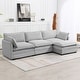 preview thumbnail 77 of 150, Corduroy Sectional Sofa with Removable Ottomans & Ultra-soft Cushions for Living Room & Bedroom