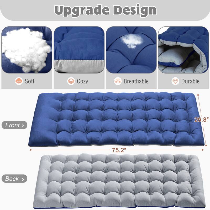 DoCred Upgraded Thicked Folding Camping Cot with Mattress