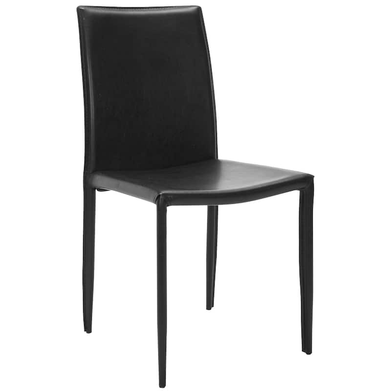 SAFAVIEH Oneida Faux Leather Dining Room Chair (Set of 2) - 18.9" W x 22.8" L x 35.8" H - 19"Wx23"Dx36"H