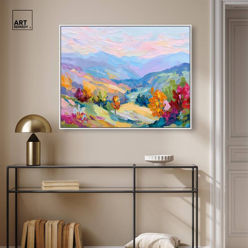 Colorful Valley I Canvas by Art Remedy
