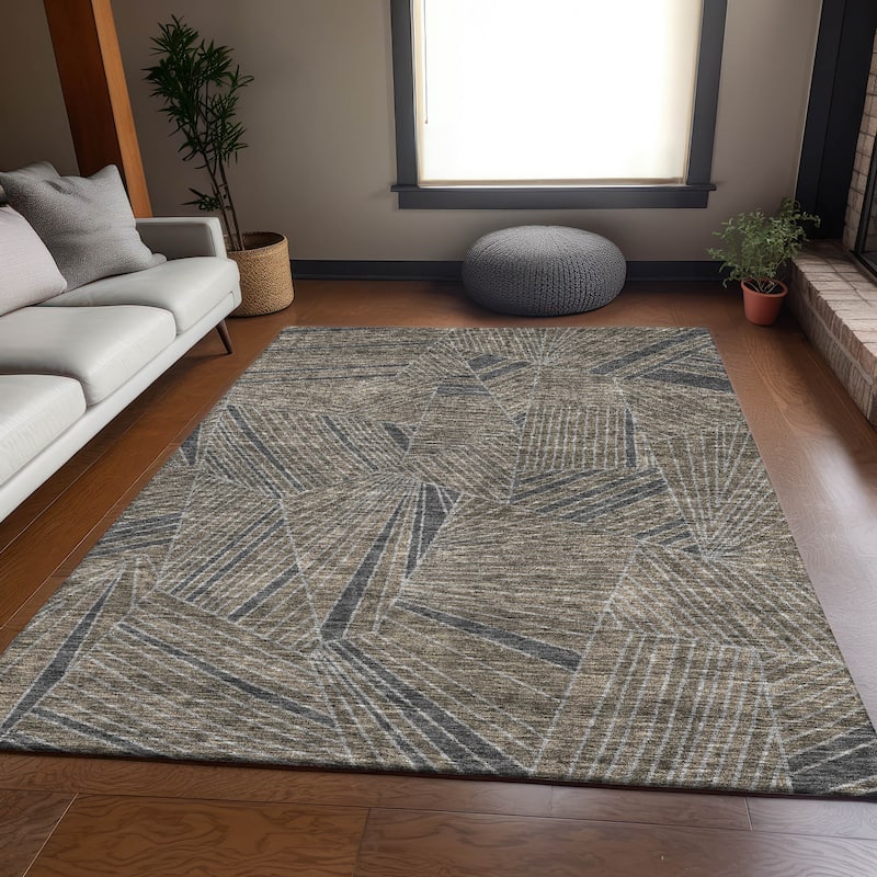 Premium Washable Super Soft Modern Mosaic Mayfield Rug