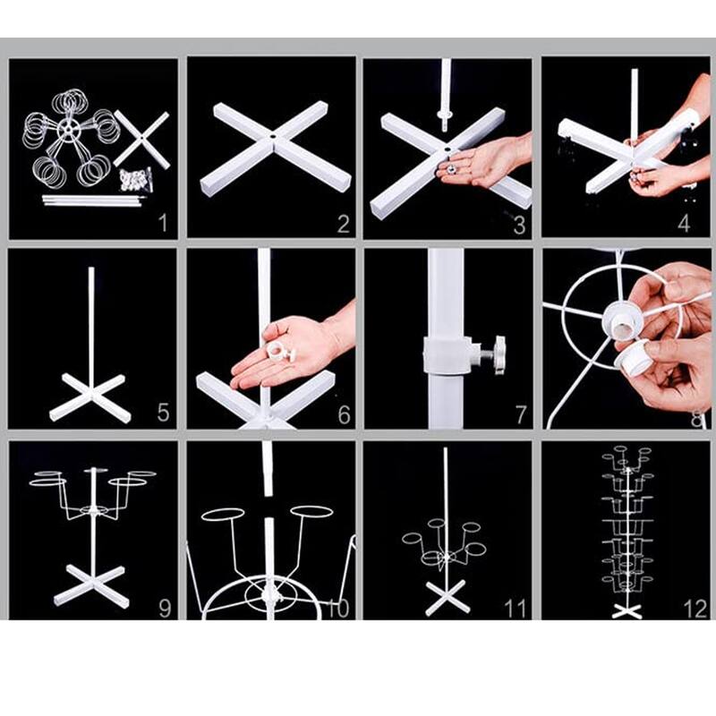 7 Tier Freestanding Cap Display Hat Rack Stand with 35 Hooks