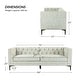 preview thumbnail 45 of 58, HULALA HOME Calymne 84" Modern Square Arms Sofa with Button-Tufted Back