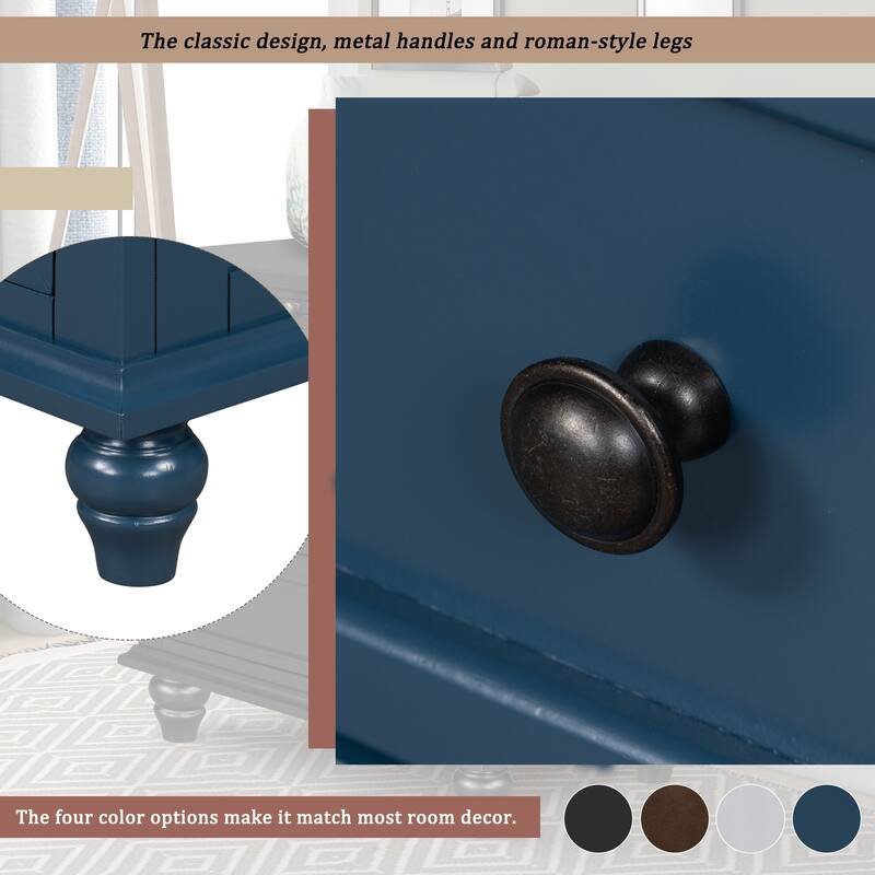 Wood Tea & Coffee Table Lamp Table Blue Sofa Side Table