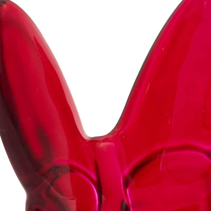 HomeRoots 3" Red Crystal Butterfly Figurine Tabletop Sculpture