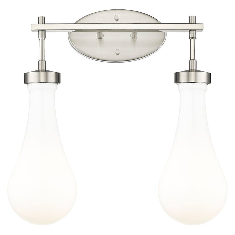 Innovations Lighting 451-2W-G451-5GWH Owego 2 Light 17" Wide Vanity - Satin Nickel