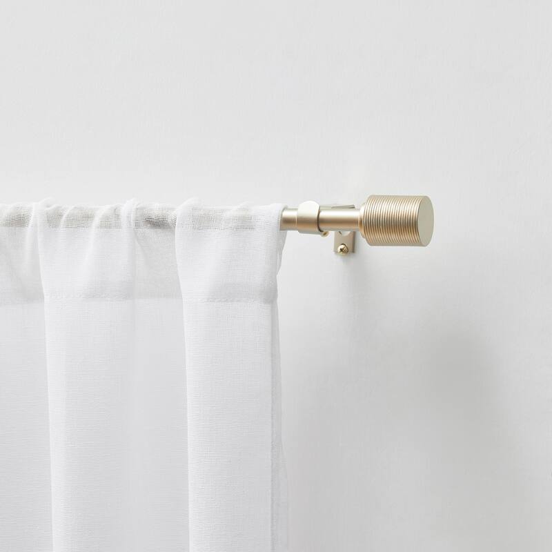 DKNY Fin Curtain Rod and Finial Set