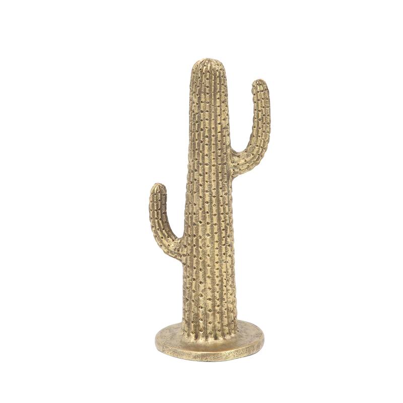Gold Polystone Eclectic Sculpture Nature (Set of 2) - S/2 12", 17"H