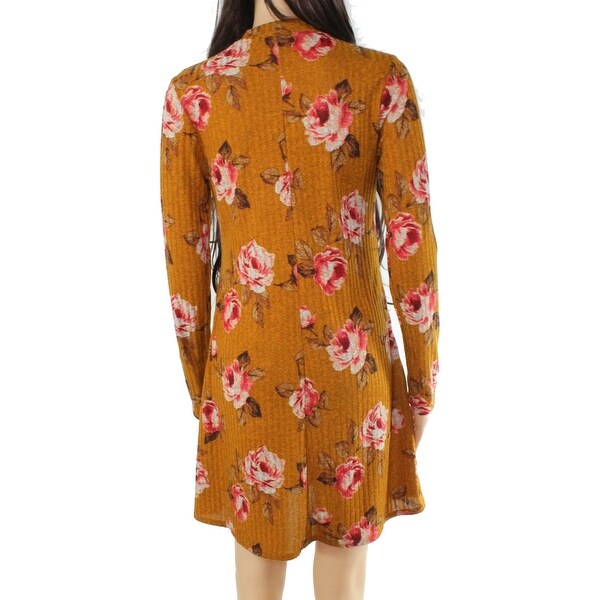 mustard yellow shift dress