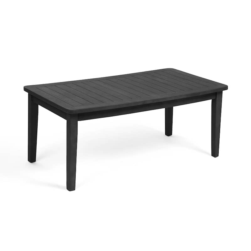 Outdoor Patio Wood Teak Rectangular Coffee Table
