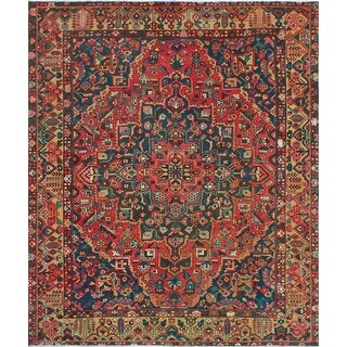 Fine Vintage Distressed Orvyn Red/Gold Rug - 9'7