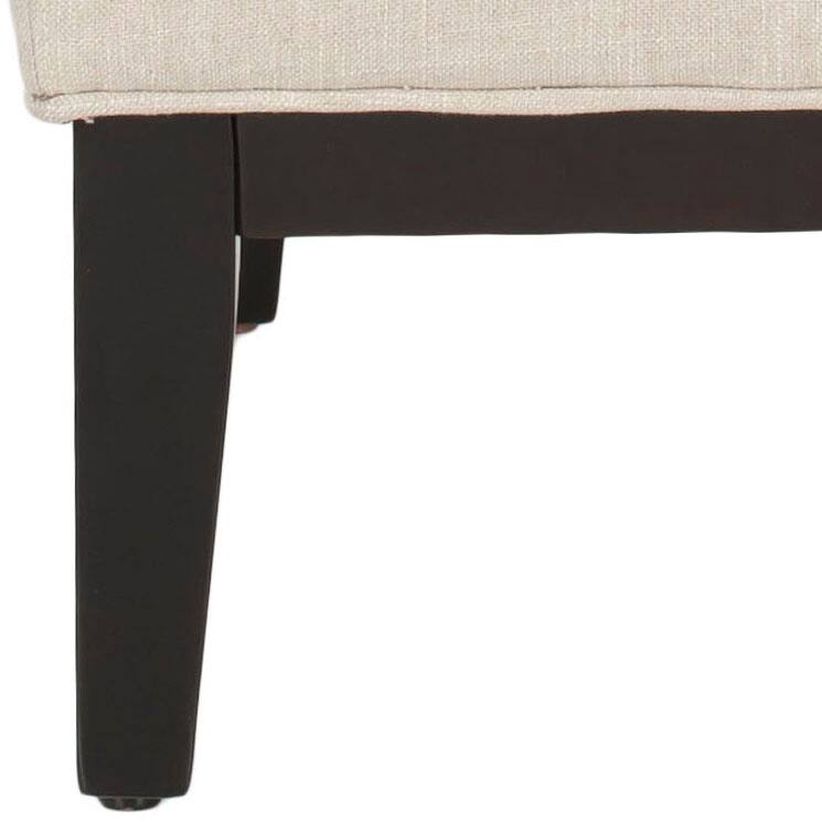SAFAVIEH Shawanda Beige Armless Club Chair - 22.4" x 27.8" x 31.8" - 22Wx28Dx32H