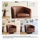 preview thumbnail 29 of 143, Modern 360°Swivel Accent Chairs Barrel Armchairs
