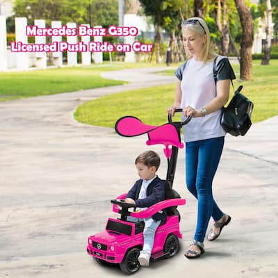 3 in 1 Ride on Push Car Mercedes Benz G350 Stroller Sliding Car