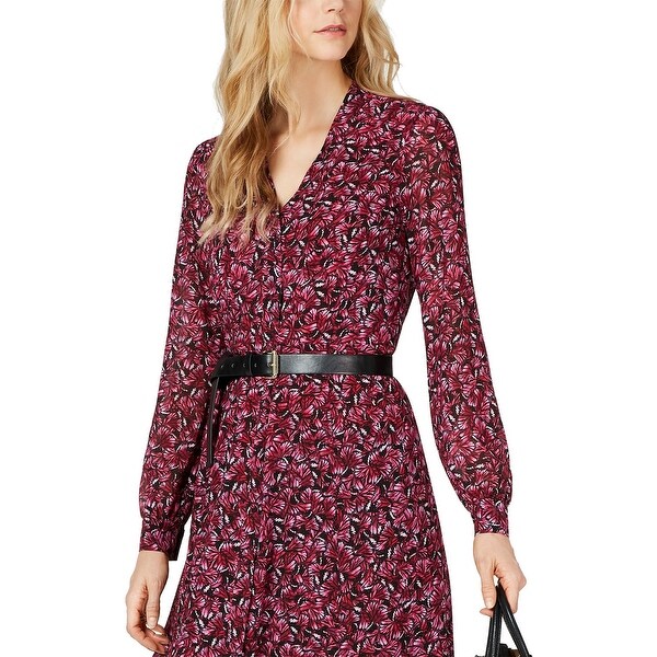 michael kors shirt dress pink