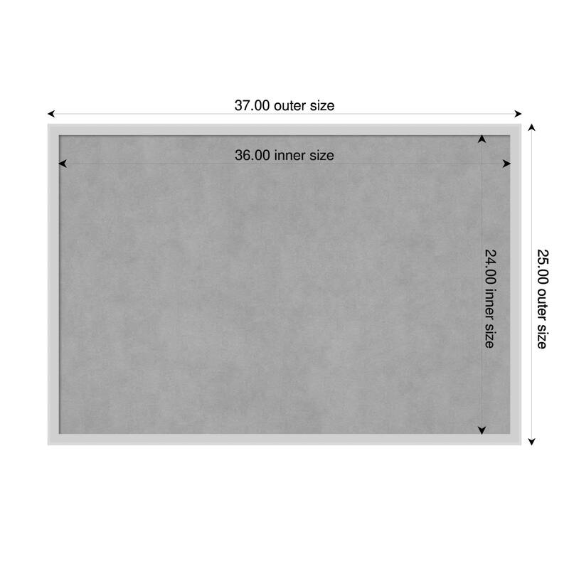 Amanti Art Incline Black Framed - 37 x 25 in - Incline Silver