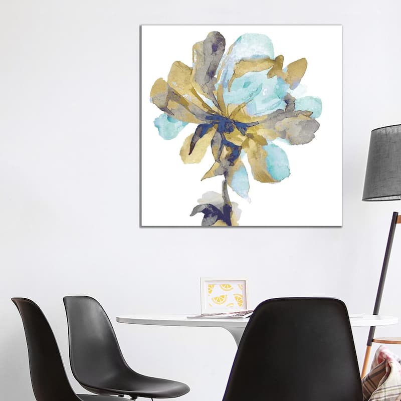 iCanvas "Fresh Bloom Aqua I" by Vanessa Austin Canvas Print - 37x37x1.5