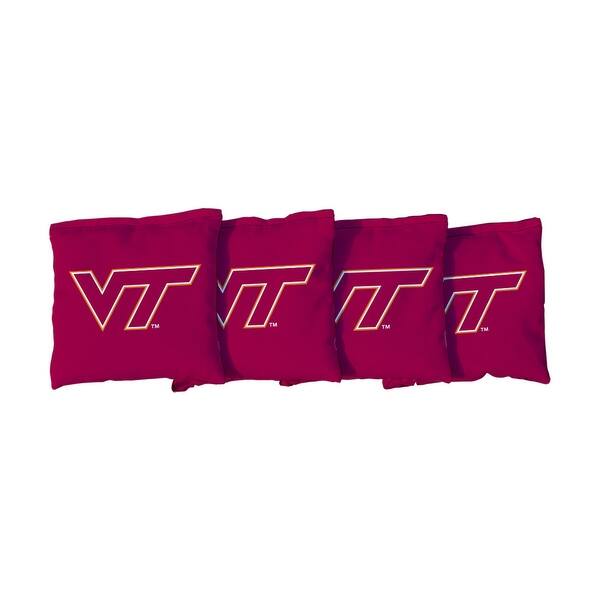 slide 2 of 3, Virginia Tech Hokies Maroon Cornhole Bags All-Weather Resin Filled
