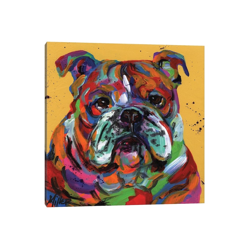 iCanvas "Bulldog Ben" by Tracy Miller Canvas Print
