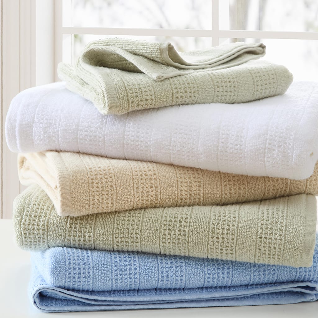 Martha Stewart Bedford Cottage 100% Cotton 6 Piece Towel Sets (Bath Towel/Hand Towel/Washcloth) - 6 Piece