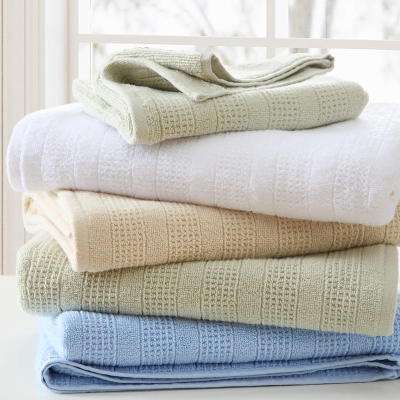 Martha Stewart Bedford Cottage 100% Cotton 6 Piece Towel Sets (Bath Towel/Hand Towel/Washcloth) - 6 Piece