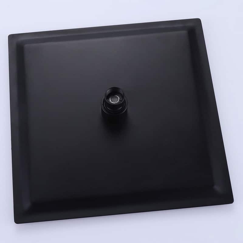 10 Inch Matte Black Bathroom Rainfall Shower