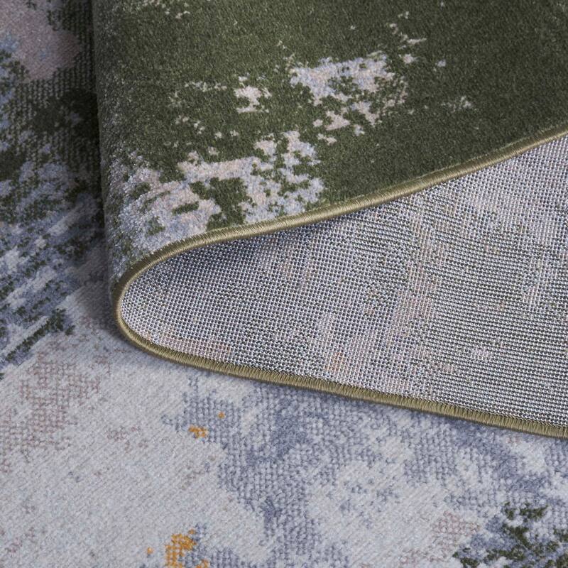 SAFAVIEH Bayside Machine Washable Drahusa Modern Abstract Rug