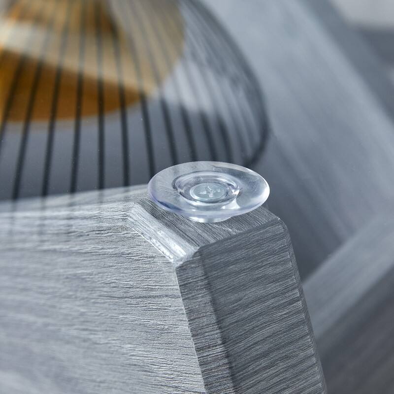 Round glass coffee table, 33.4 "modern design unique coffee table.