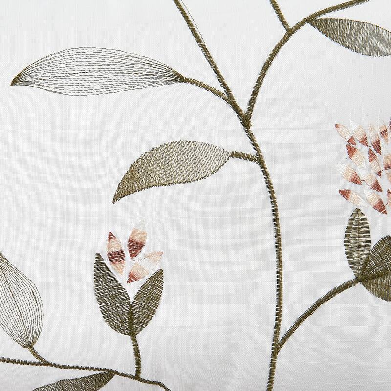Canvas Pillow Shells with Sunflower Adornments (Set of 2), NO INSERT