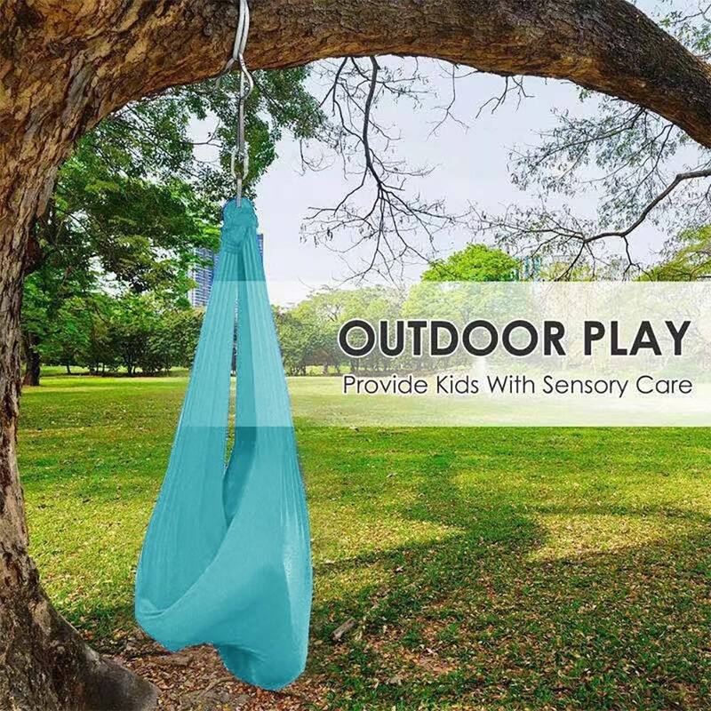 Wellco 59 in. x 110 in. Sensory Swing for Kids with Special Needs Swing Hammock for Child and Adult with Sensory Integration
