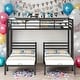 preview thumbnail 2 of 10, Full over Twin&Twin Size Strong Metal Bunk Bed with Built-in Shelf,Space-Efficient,Black