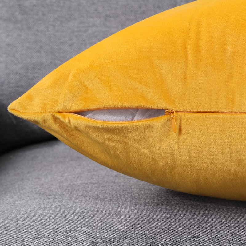 Deconovo Velvet Throw Pillow Covers 4 PCS (Cover Only)