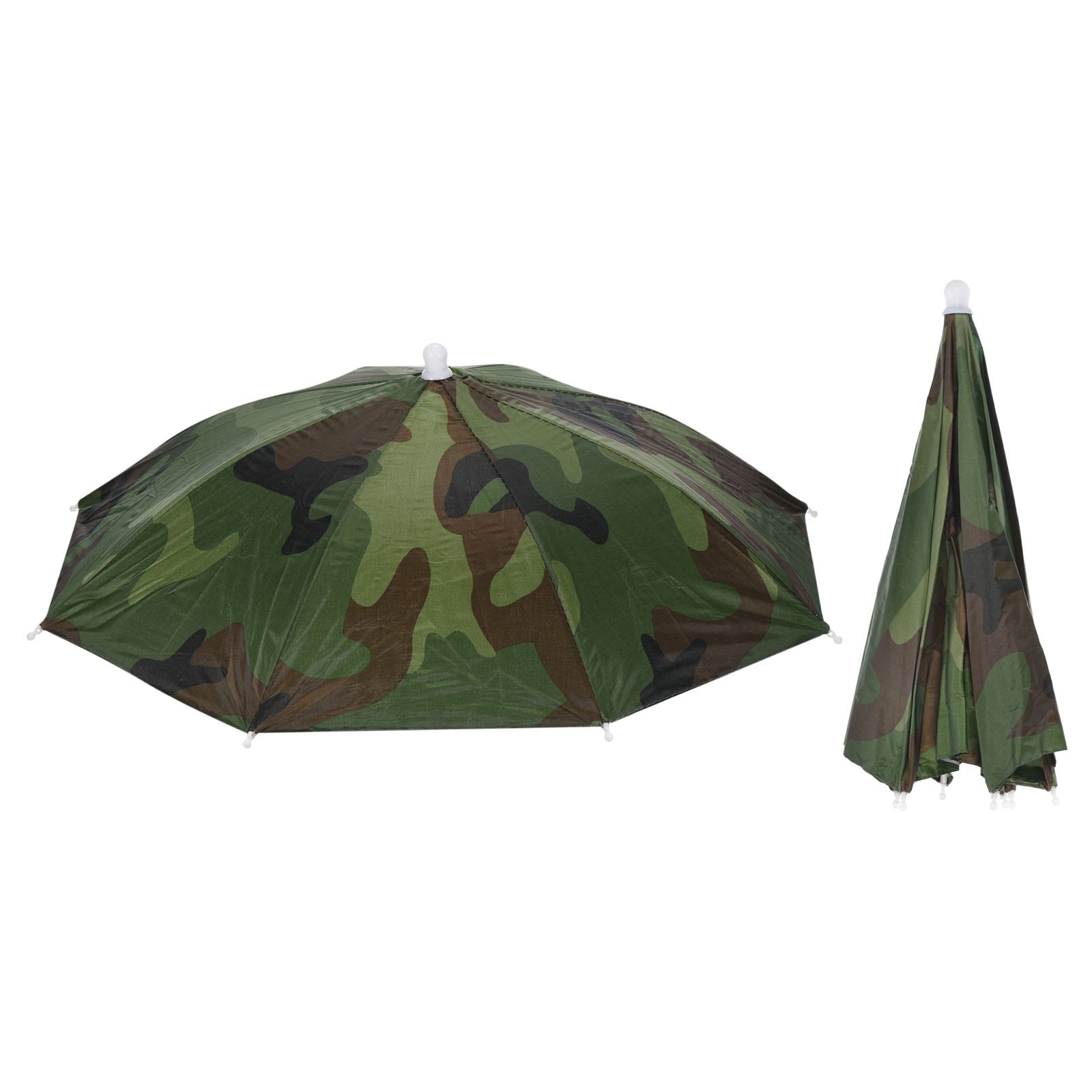 2Pcs 20 Fishing Umbrella Hat Folded Sun Rain Cap Head Umbrella Camo -  Camouflage - Bed Bath & Beyond - 36996427