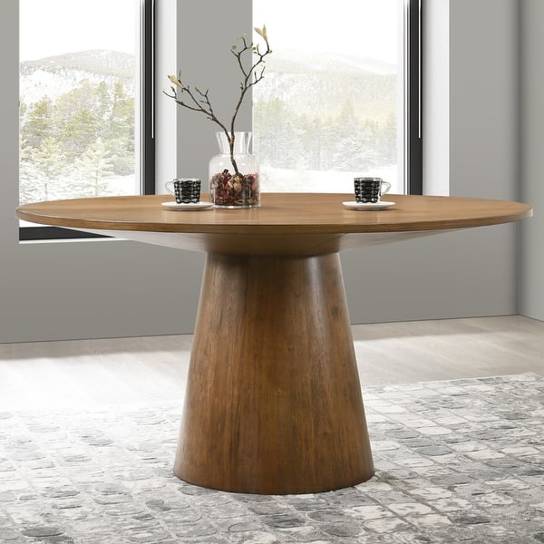 Best Master Furniture Terra Contemporary Transitional Single Pedestal ...