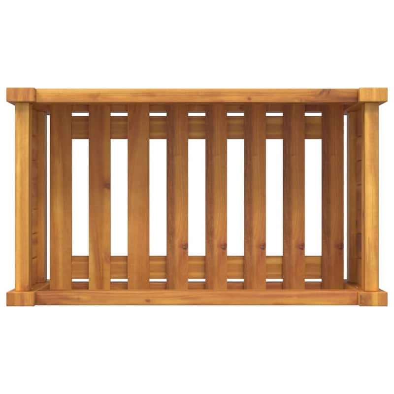vidaXL Garden Planter with Liner Outdoor Flower Pot Box Solid Wood Acacia